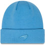 McLaren F1 New Era Essential Cuff Beanie- Blue/Beige Hats Steel Blue