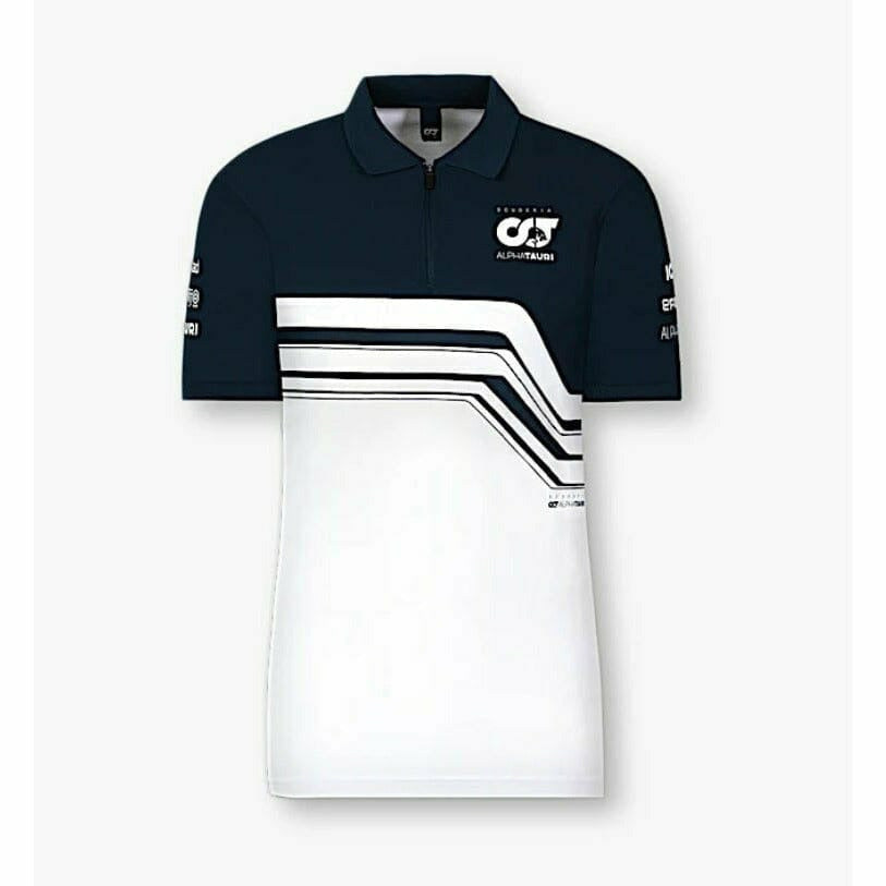 Scuderia AlphaTauri F1 2022 Women's Team Polo Shirt - Navy/White Polos Black