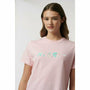 McLaren F1 Women's Miami Palm Graphic T-Shirt-Crystal Rose/Aqua Sky T-shirts Light Gray
