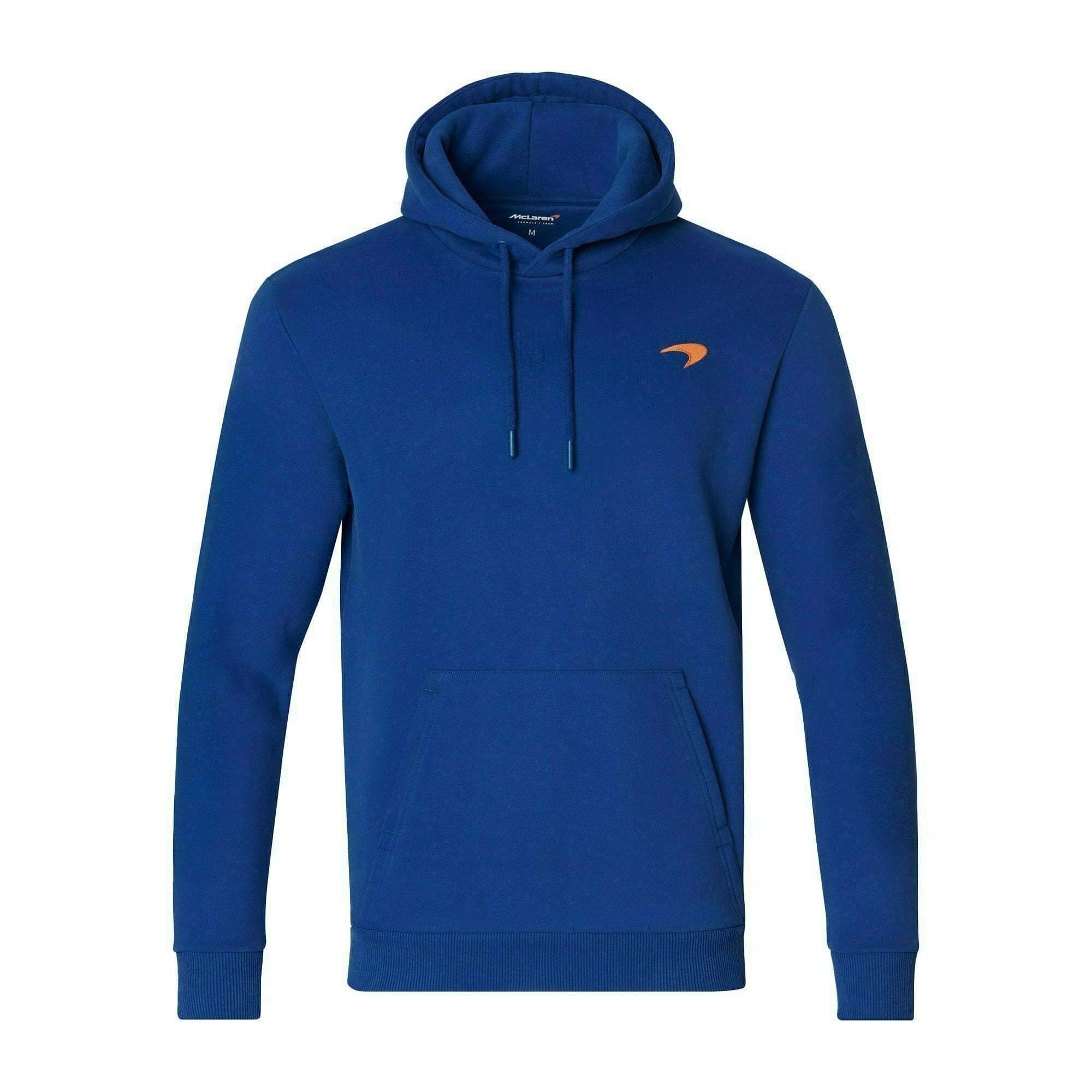 McLaren F1 Men's Small Speedmark Logo Hoodie -White/Vega Blue/Phantom Hoodies Midnight Blue