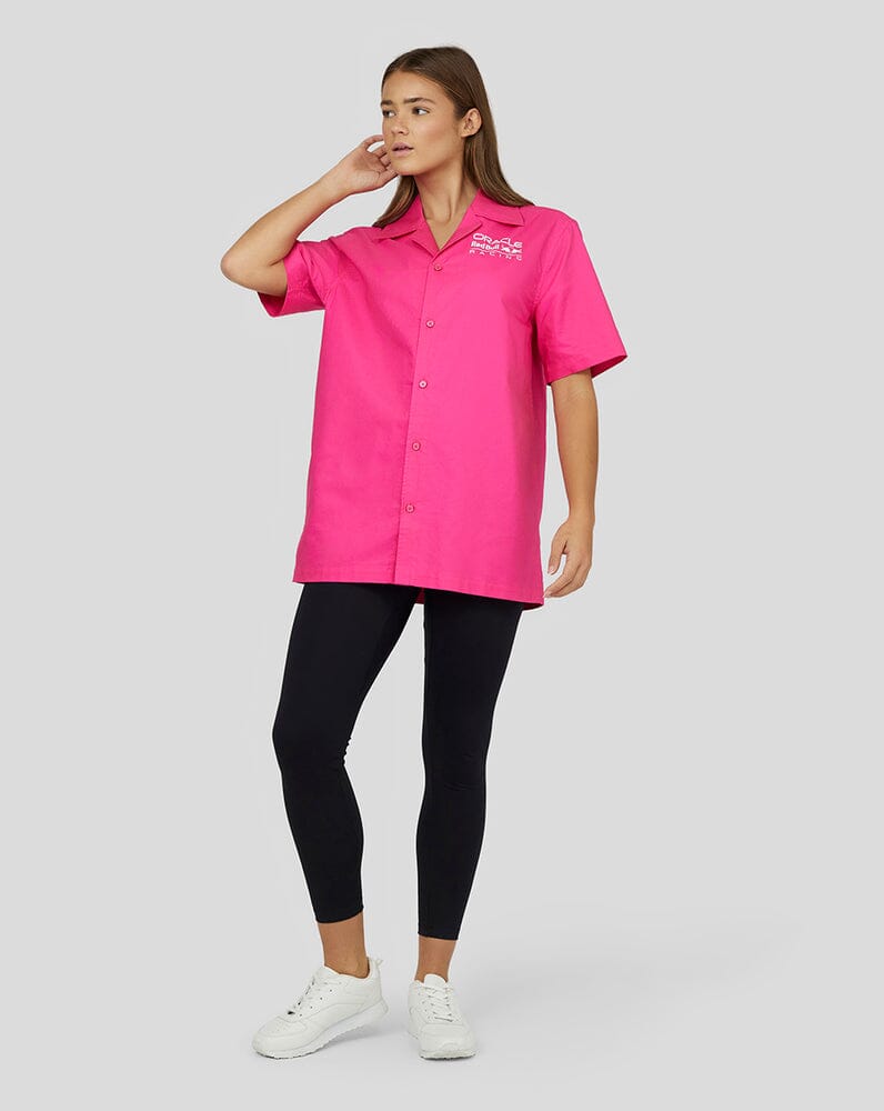 Red Bull Racing F1 Special Edition Miami Button Down Shirt - Pink Shirts Red Bull Racing