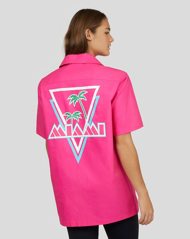 Red Bull Racing F1 Special Edition Miami Button Down Shirt - Pink Shirts Red Bull Racing