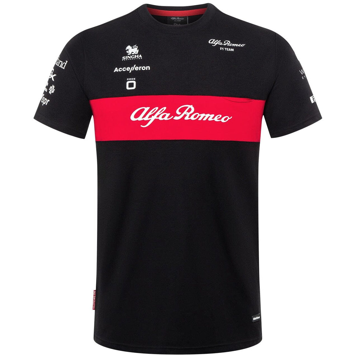 Alfa Romeo Racing F1 Kids Team T-Shirt- Black