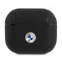 BMW Motorsports AirPods 3 Leather Signature Metal Logo Phone Cases Dark Slate Gray