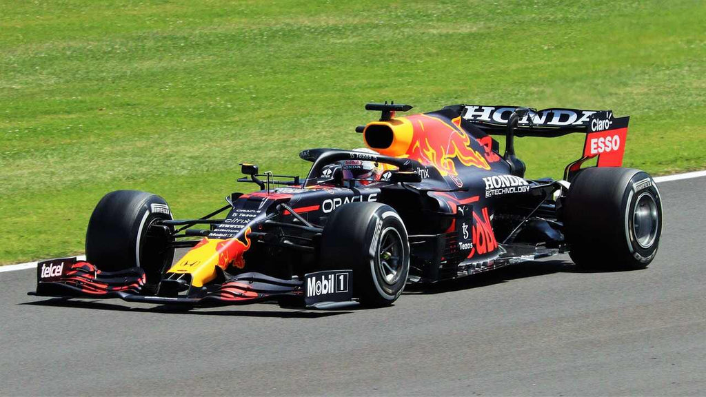 Formula 1 race car on the track