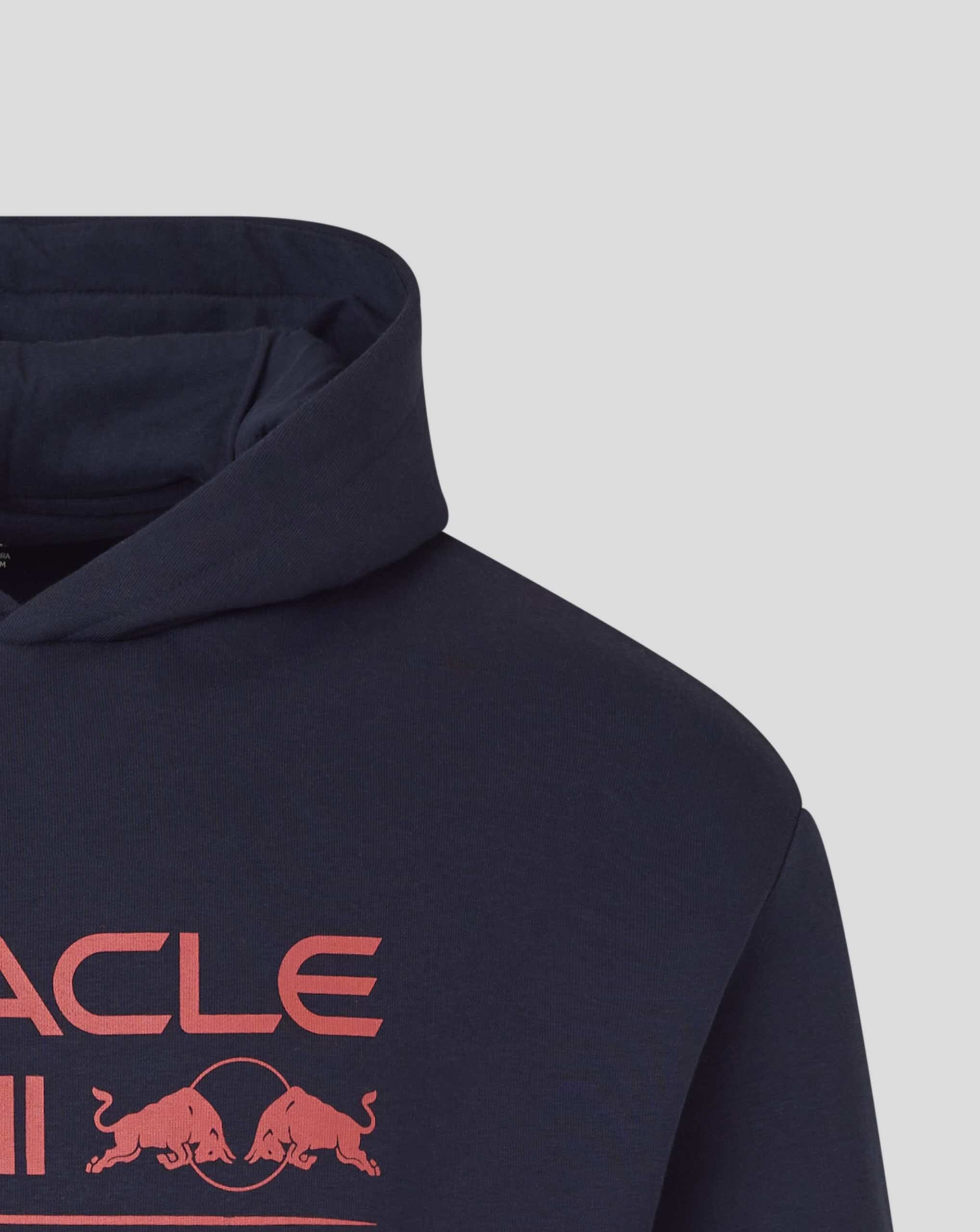 Red Bull Racing F1 Large Front Logo Hoodie - Night Sky/Blue/Grey Marl Hoodies Red Bull Racing 