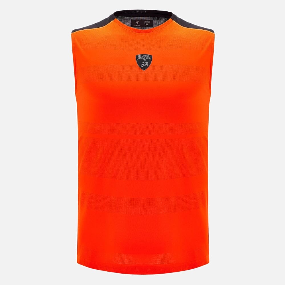 Automobili Lamborghini Men's Activewear Tank Top - Orange Tank Tops Automobili Lamborghini 