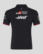 Haas Racing F1 2026 Men's Team Polo Shirt - Black Polos Haas F1 Racing Team 