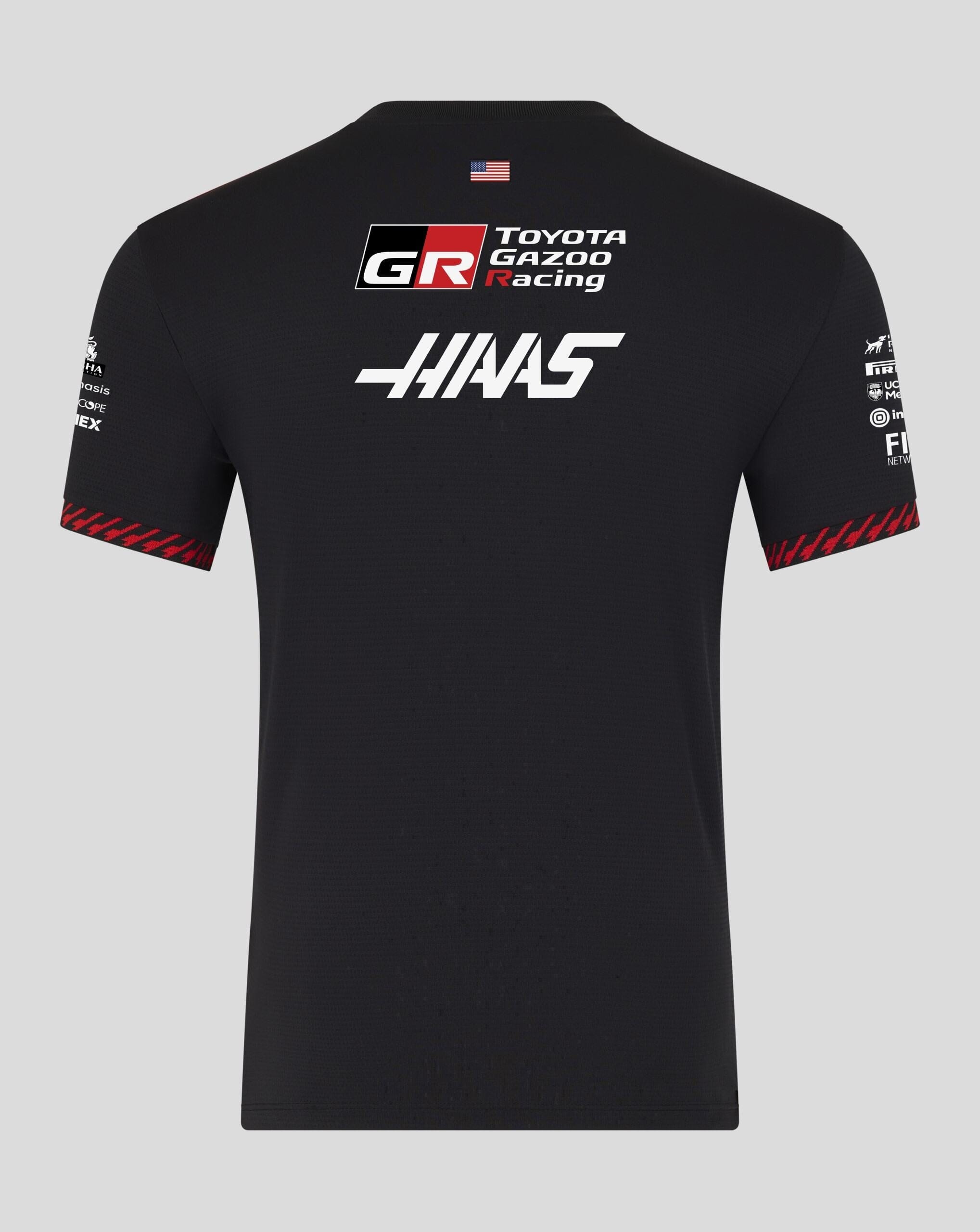 Haas Racing F1 2026 Men's Team Set Up T-Shirt - Black T-shirts Haas F1 Racing Team 