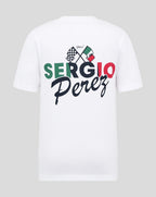 Red Bull Racing F1 Kids Sergio "Checo" Perez Flag T-Shirt - Youth White T-shirts Red Bull Racing 