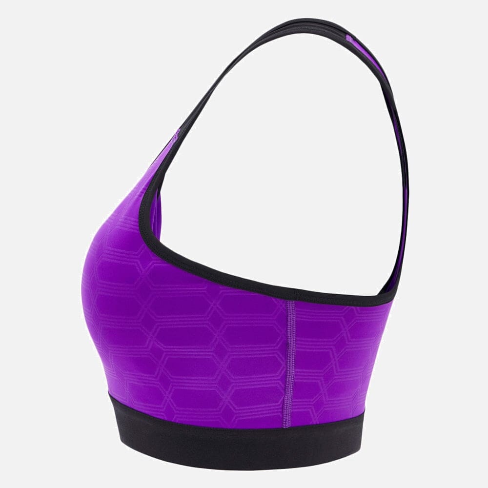 Automobili Lamborghini Women's Activewear Sports Bra - Purple Tank Tops Automobili Lamborghini 