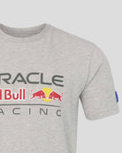Red Bull Racing F1 Large Front Logo T-shirt - Grey Marl/Blue T-shirts Red Bull Racing 