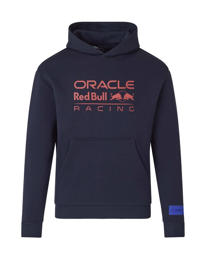 Red Bull Racing F1 Large Front Logo Hoodie - Night Sky/Blue/Grey Marl Hoodies Red Bull Racing XS Navy 