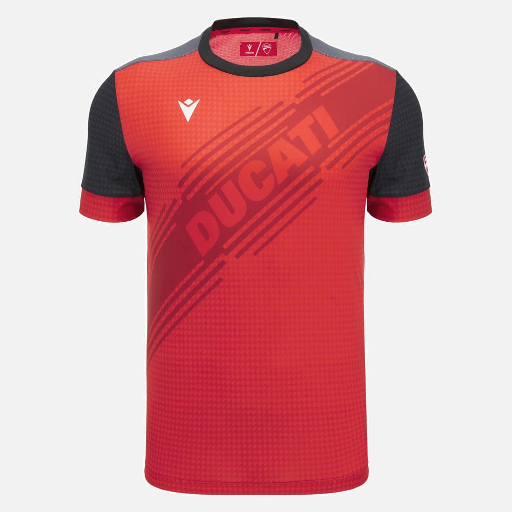 Ducati x Macron Men's Padel T-Shirt - Red/Black T-shirts Ducati S Red 