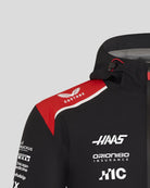 Haas Racing F1 2026 Team Rain Jacket - Black Jackets Haas F1 Racing Team 