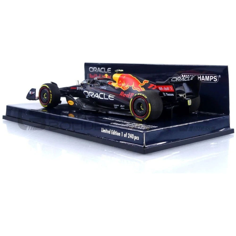 Red Bull Racing F1 Sergio "Checo" Perez RB18 #11 Canadian GP 1:43 Model Car - Minichamps Model Cars Red Bull Racing 