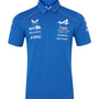 Alpine Racing F1 2026 Men's Team Polo Shirt - Lapis Blue Polos Alpine 