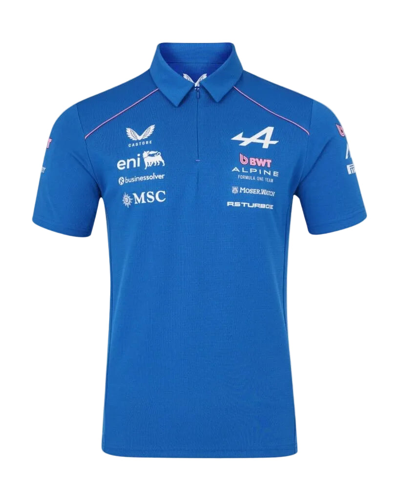 Alpine Racing F1 2026 Men's Team Polo Shirt - Lapis Blue Polos Alpine 