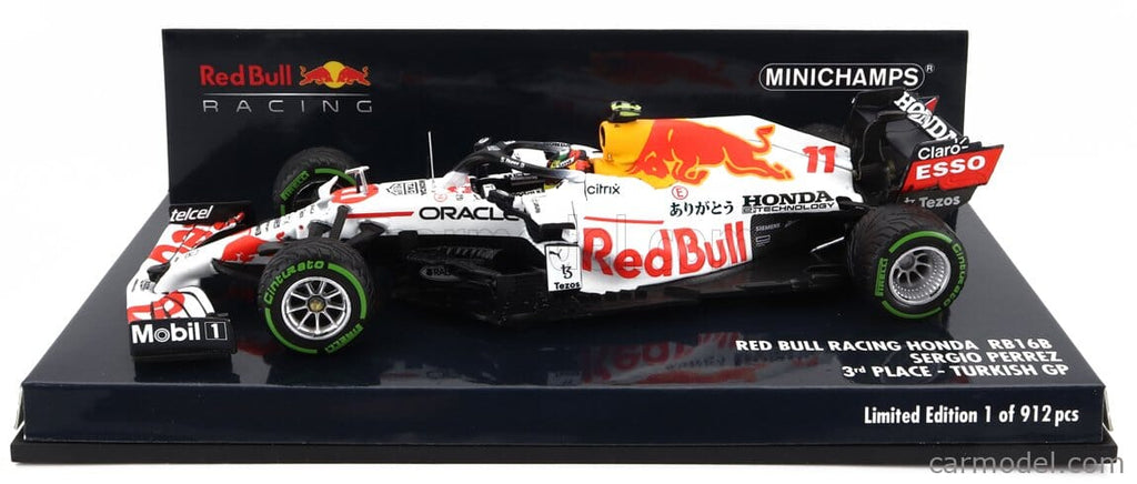 Red Bull Racing F1 Sergio "Checo" Perez RB16B Turkish GP 1:43 Model Car- Minichamps Model Cars Red Bull Racing 