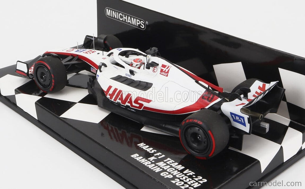 Haas F1 Kevin Magnussen VF-22 Bahrain GP 1:43 Model Car- Minichamps Model Cars Haas F1 Racing Team 