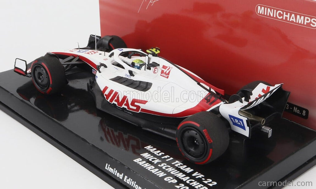 Haas F1 Mick Schumacher VF-22 Bahrain GP 1:43 Model Car- Minichamps Model Cars Haas F1 Racing Team 