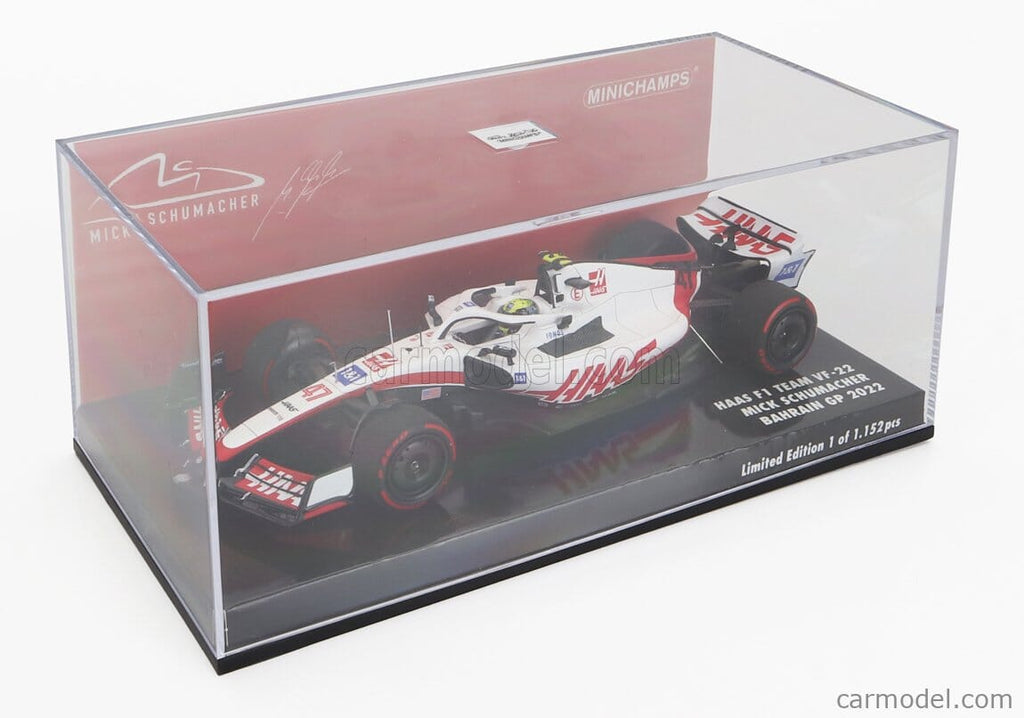 Haas F1 Mick Schumacher VF-22 Bahrain GP 1:43 Model Car- Minichamps Model Cars Haas F1 Racing Team 