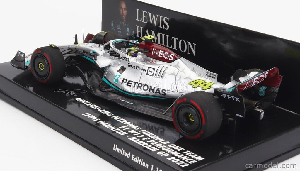 Mercedes AMG F1 W12 E Performance #44 F1 Bahrain Lewis Hamilton Scale 1:43 - Minichamps Model Cars Mercedes AMG Petronas 