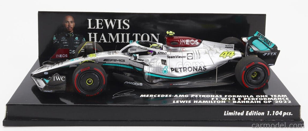 Mercedes AMG F1 W12 E Performance #44 F1 Bahrain Lewis Hamilton Scale 1:43 - Minichamps Model Cars Mercedes AMG Petronas 