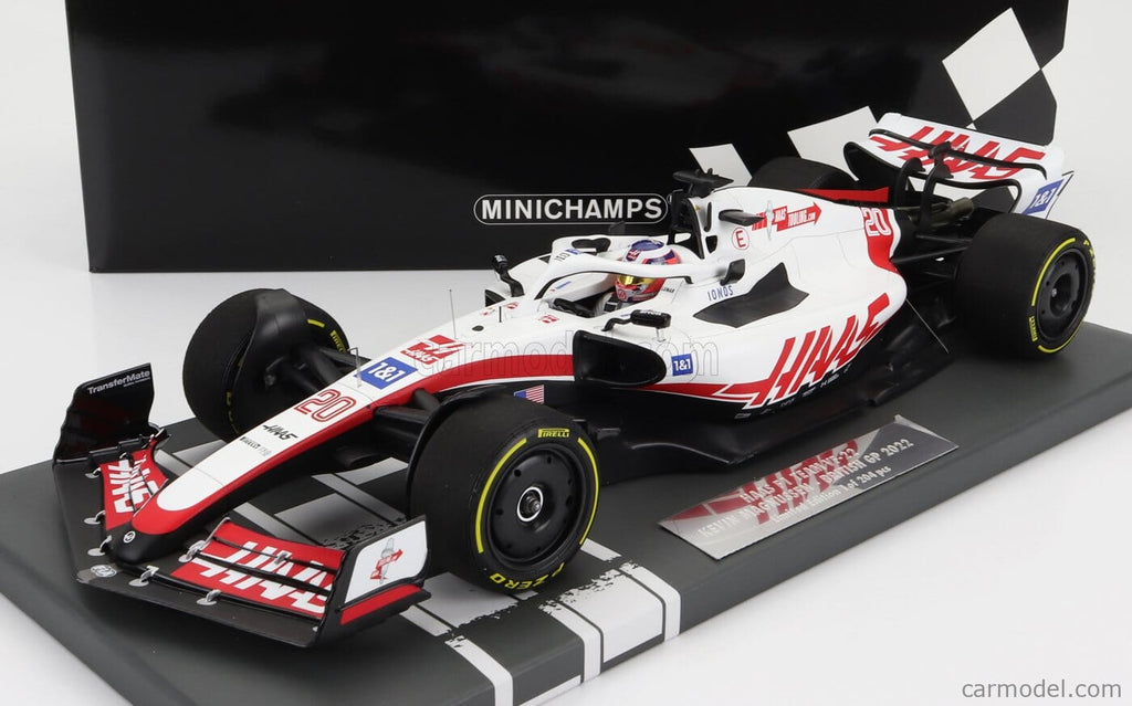Haas F1 Kevin Magnussen VF-22 Silverstone British GP 1:18 Model Car- Minichamps Model Cars Haas F1 Racing Team 