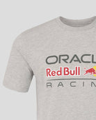 Red Bull Racing F1 Large Front Logo T-shirt - Grey Marl/Blue T-shirts Red Bull Racing 