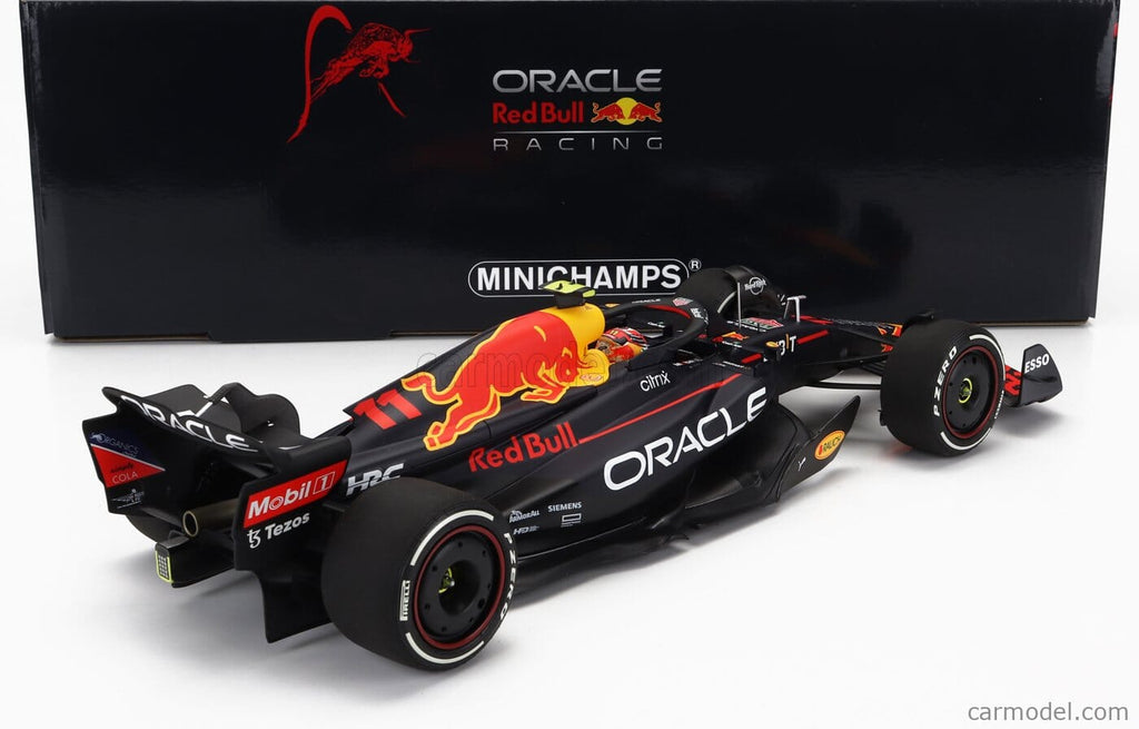 Red Bull Racing F1 Sergio Perez 2nd Place RB18 Belgium GP 1:18 Model Car - Minichamps Model Cars Red Bull Racing 