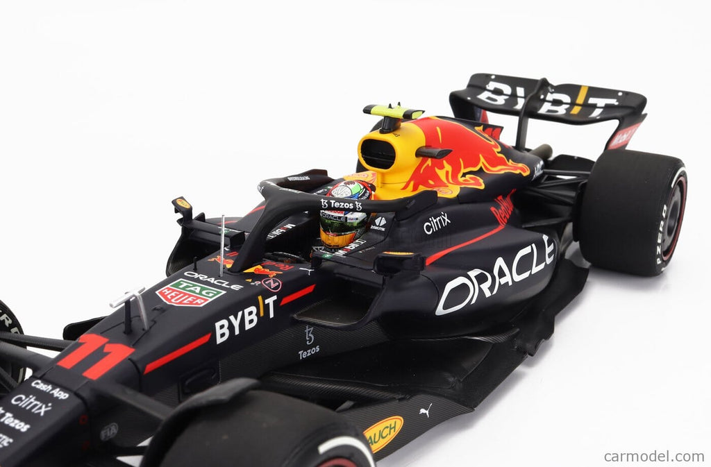 Red Bull Racing F1 Sergio Perez 2nd Place RB18 Belgium GP 1:18 Model Car - Minichamps Model Cars Red Bull Racing 