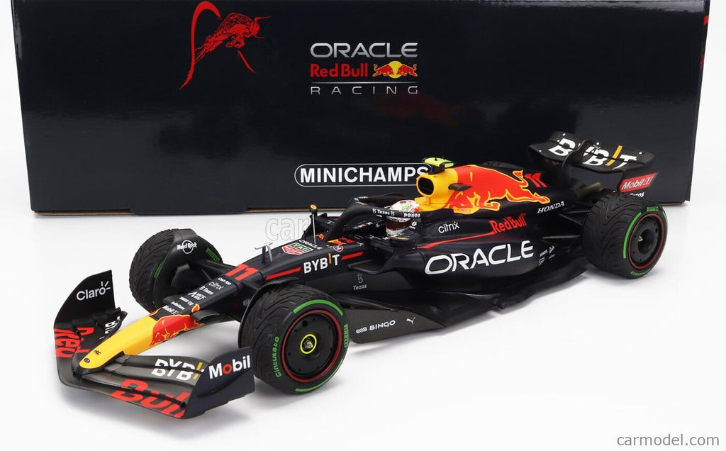 Red Bull Racing F1 Sergio Perez 2nd Place RB18 Japan GP 1:18 Model Car - Minichamps Model Cars Red Bull Racing 