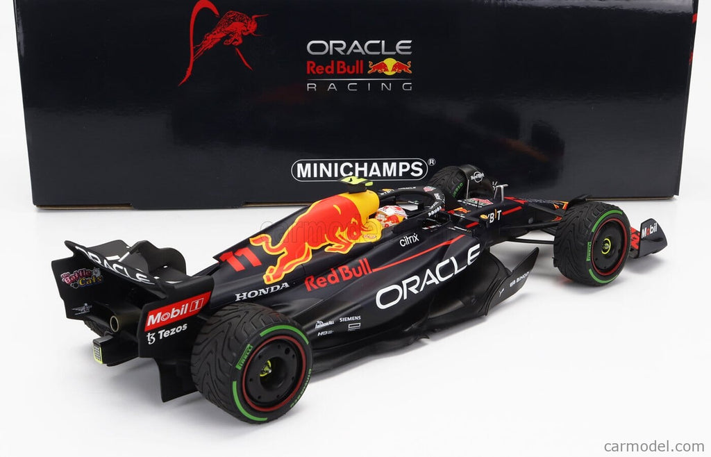 Red Bull Racing F1 Sergio Perez 2nd Place RB18 Japan GP 1:18 Model Car - Minichamps Model Cars Red Bull Racing 