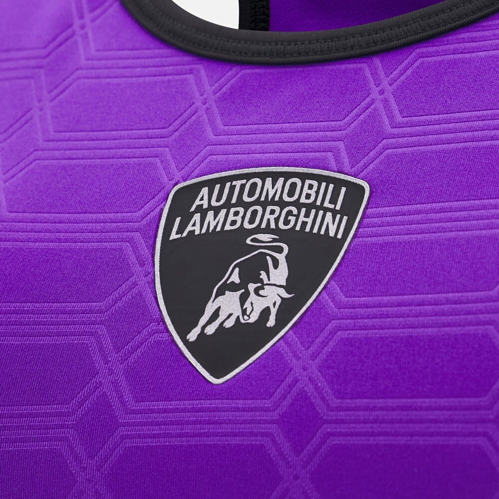 Automobili Lamborghini Women's Activewear Sports Bra - Purple Tank Tops Automobili Lamborghini 