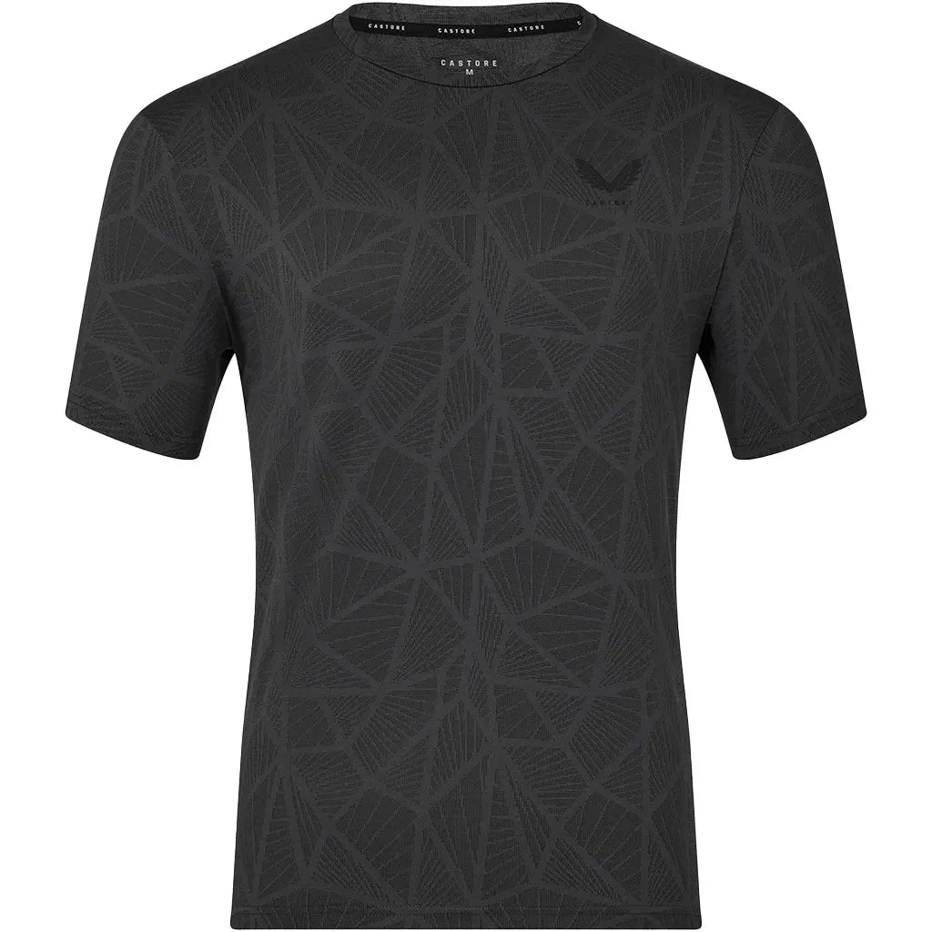 Castore Men's Mainline Engineered Knit T-Shirt - Black T-shirts Castore Mainline 
