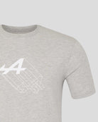 Alpine Racing F1 'A' Graphic T-Shirt - Grey T-shirts Alpine 