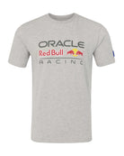 Red Bull Racing F1 Large Front Logo T-shirt - Grey Marl/Blue T-shirts Red Bull Racing XS Gray 