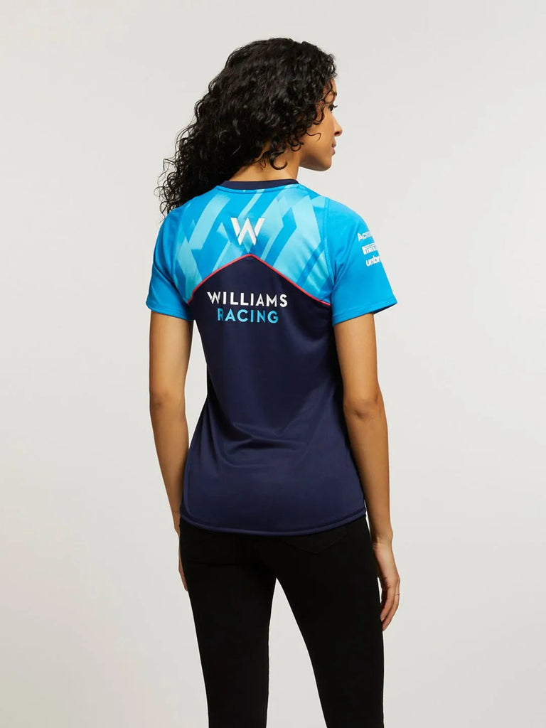 Williams Racing F1 2023 Women's Team Training Jersey T-Shirt-Blue T-shirts Williams Racing 