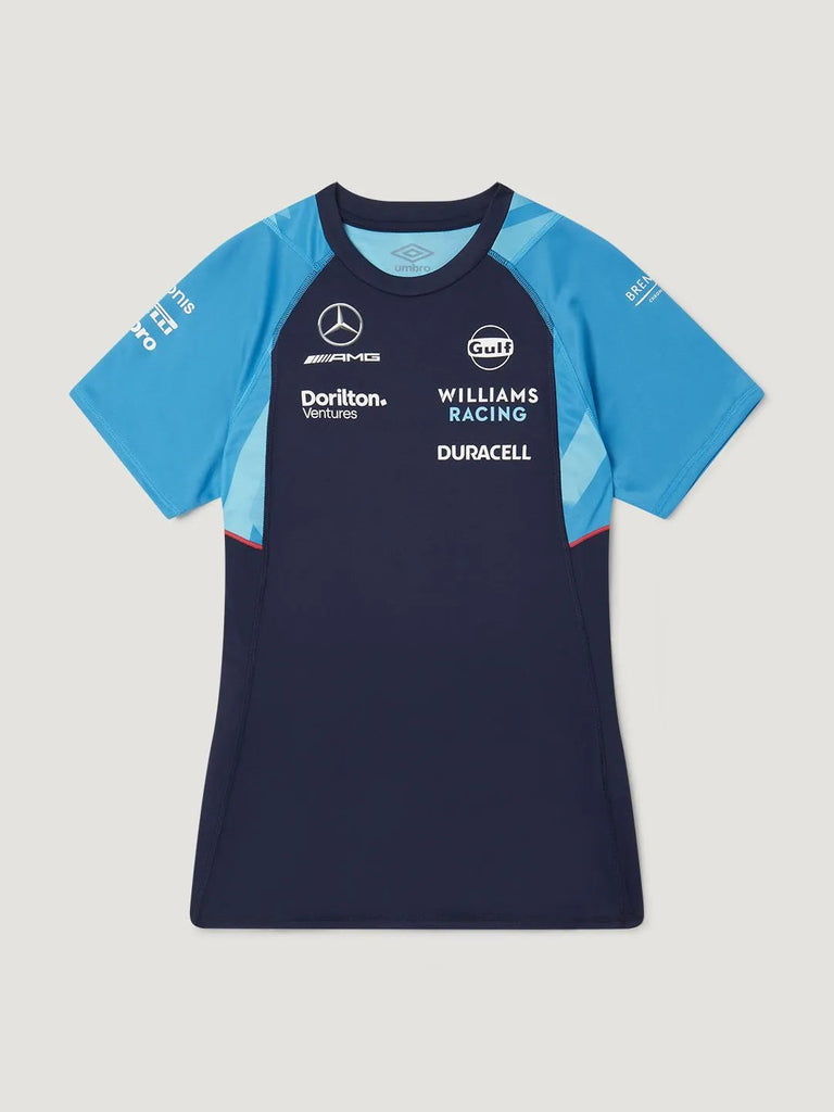 Williams Racing F1 2023 Women's Team Training Jersey T-Shirt-Blue T-shirts Williams Racing 