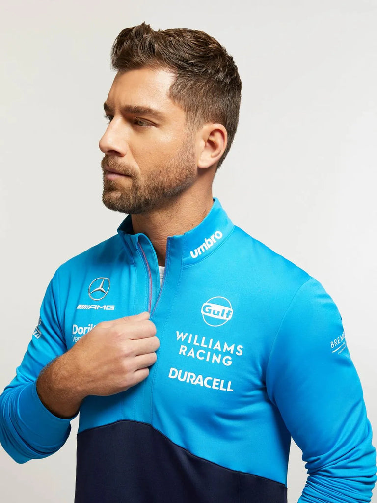 Williams Racing F1 2023 Men's Team Mid Layer Top-Blue Sweatshirt Williams Racing 