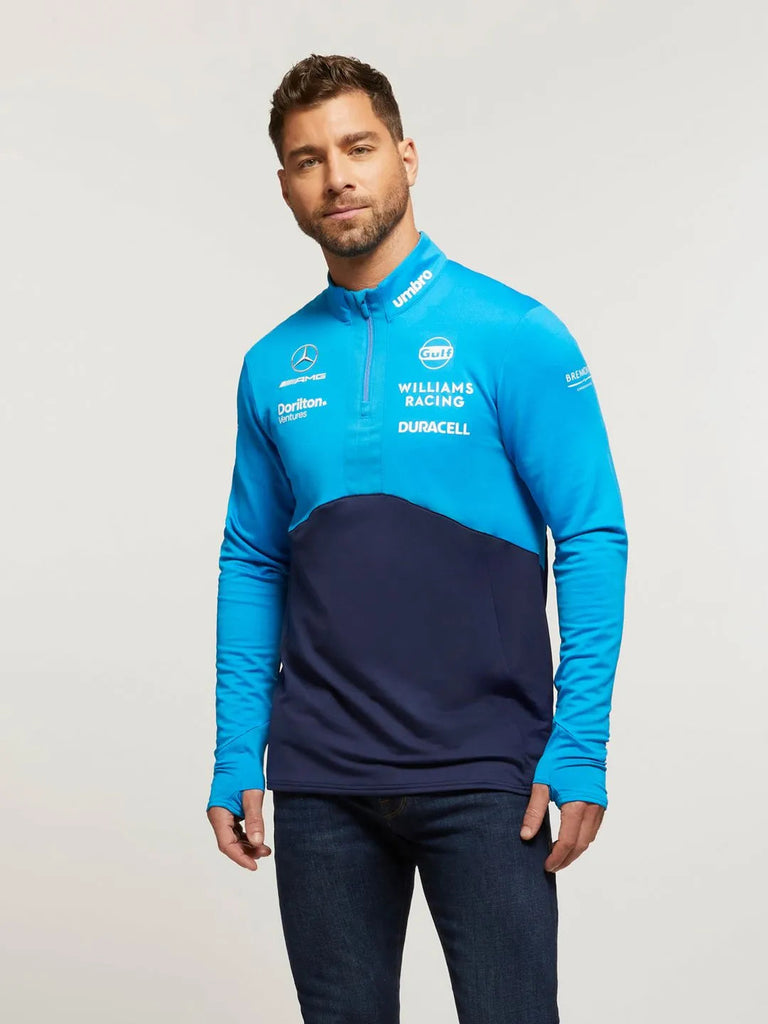 Williams Racing F1 2023 Men's Team Mid Layer Top-Blue Sweatshirt Williams Racing 