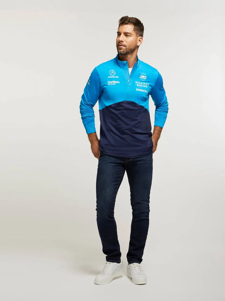 Williams Racing F1 2023 Men's Team Mid Layer Top-Blue Sweatshirt Williams Racing 