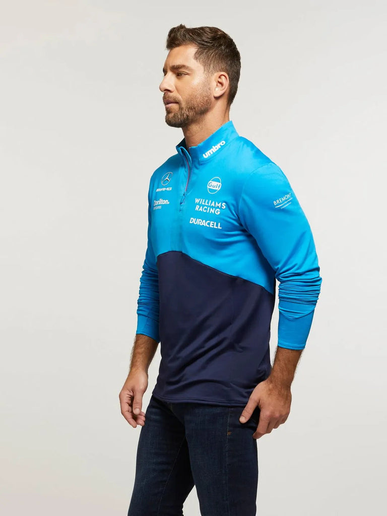 Williams Racing F1 2023 Men's Team Mid Layer Top-Blue Sweatshirt Williams Racing 