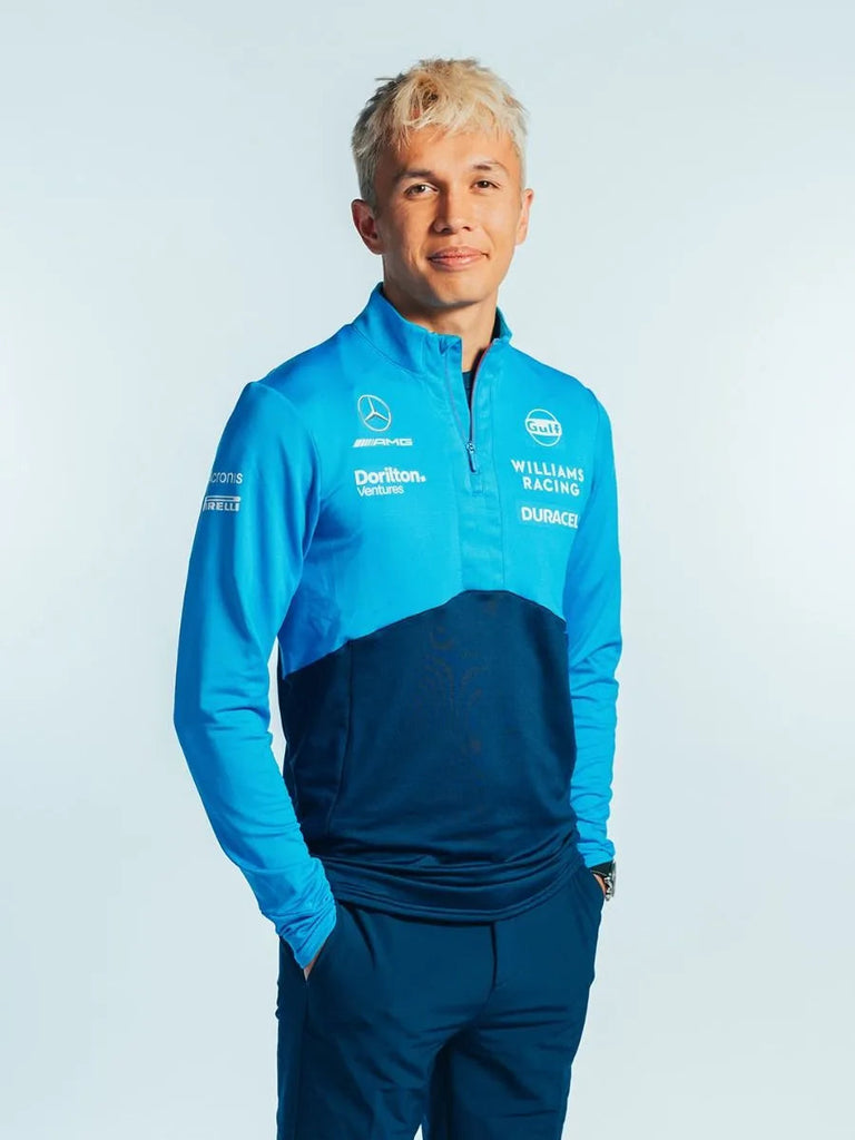 Williams Racing F1 2023 Men's Team Mid Layer Top-Blue Sweatshirt Williams Racing 