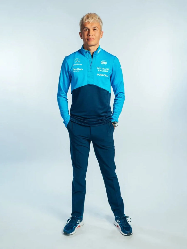 Williams Racing F1 2023 Men's Team Mid Layer Top-Blue Sweatshirt Williams Racing 