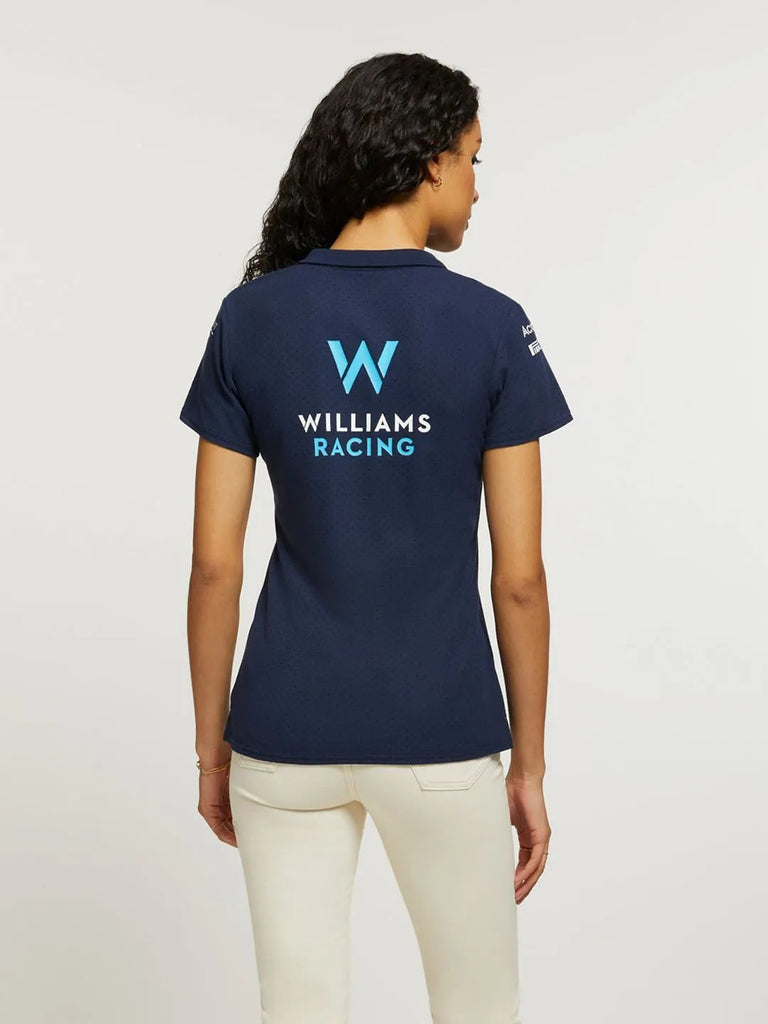 Williams Racing F1 2023 Women's Team CVC Media Polo Shirt -Blue Polos Williams Racing 