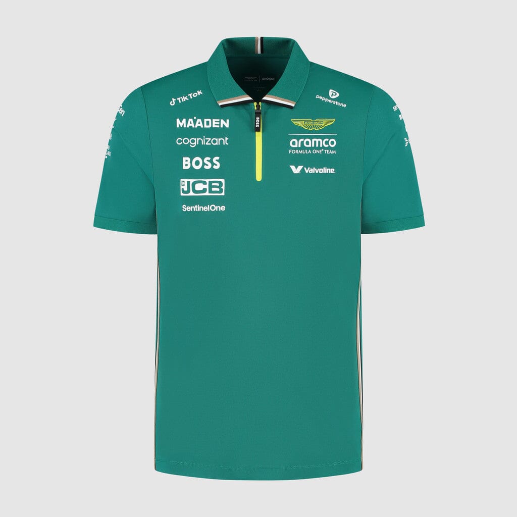 Aston Martin F1 2025 Men's Team Polo Shirt - Green Polos Aston Martin F1 