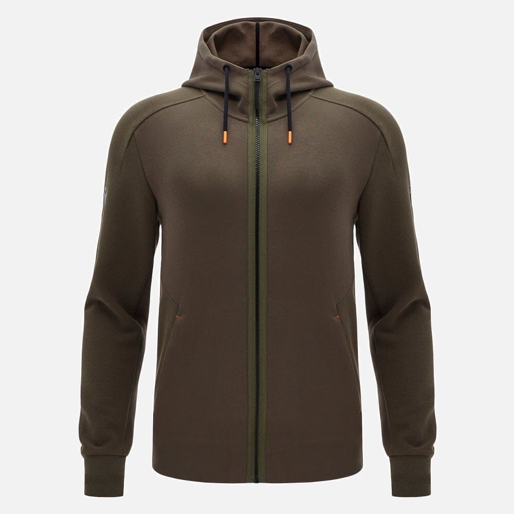 Automobili Lamborghini Men's Activewear Full Zip Hoodie - Green Hoodies Automobili Lamborghini 