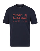 Red Bull Racing F1 Relaxed Fit Large Front Logo T-shirt - Night Sky/Chilli Pepper T-shirts Red Bull Racing XS Navy 